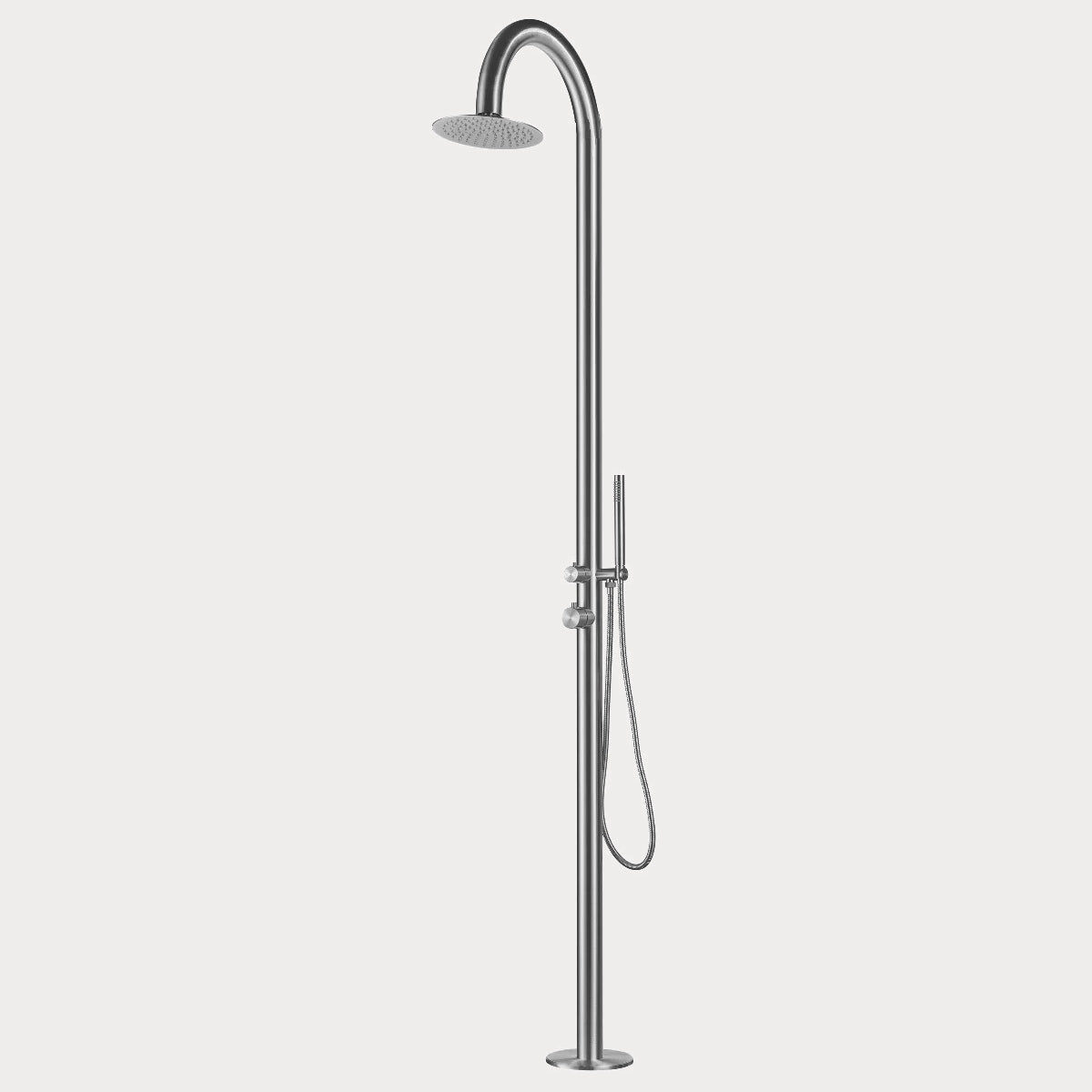 Stellar Capella Shower - Brushed 316, Freestanding, Garden, Inox, Marine Grade, Outdoor, Shower, Stainless Steel