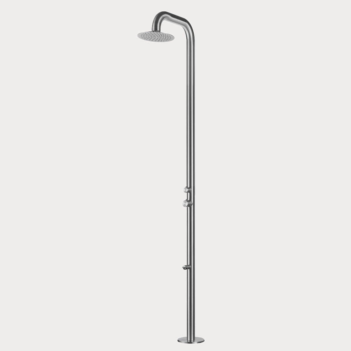 Stellar Maia Shower - Brushed 316, Freestanding, Garden, Inox, Marine Grade, Outdoor, Shower, Stainless Steel